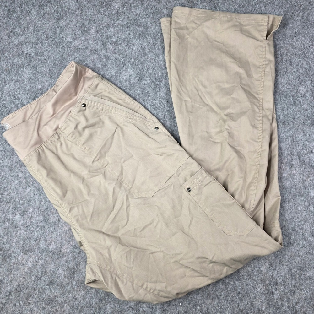 Healing Hands Tori Scrub Pants Purple Label Khaki 9133 Large Tall LT Yoga Health